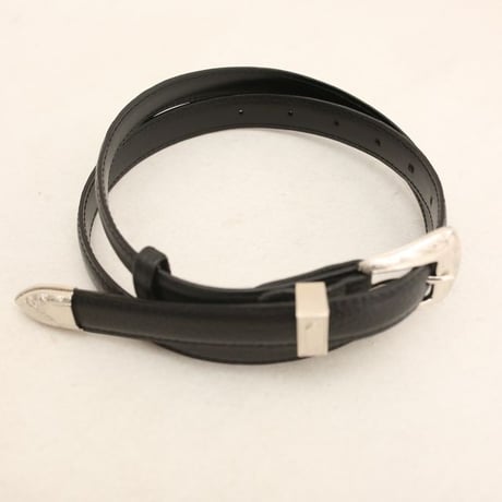 Western Leather Belt Black