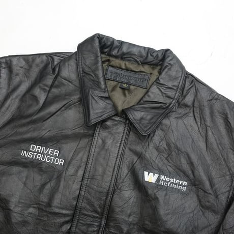 Black Leather Jacket Loose Silhouette