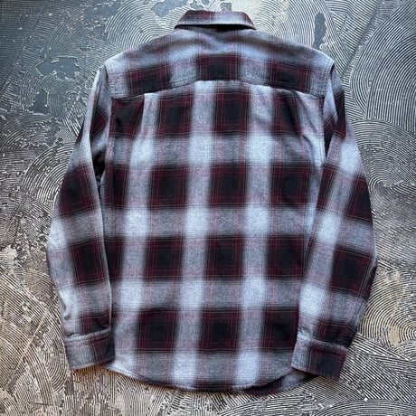 Ombre Plaid Cotton Flannel Shirt