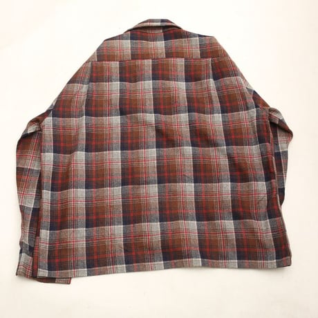 70s Wool Plaid Loop Shirt