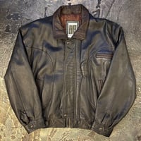 Via Nuova Pelle Stand Collared Leather Jacket