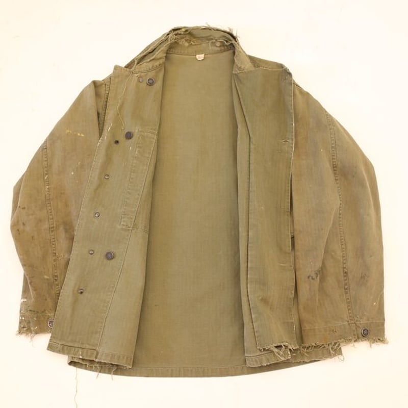 実物　40s M43 HBT JACKET 13star ミリタリージャケット 40's U.S.ARMY M-43 HBTジャケット 13スターボタン 表記(36R