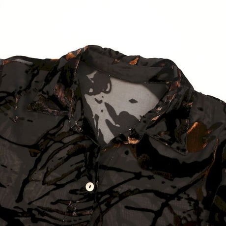 Velour × See-through  L/S Shirt