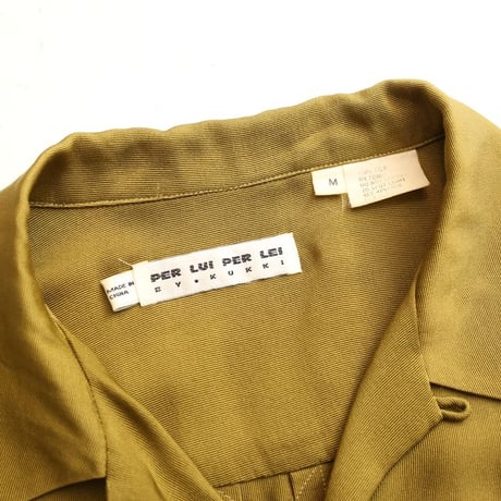 Open Collar Silk Shirt