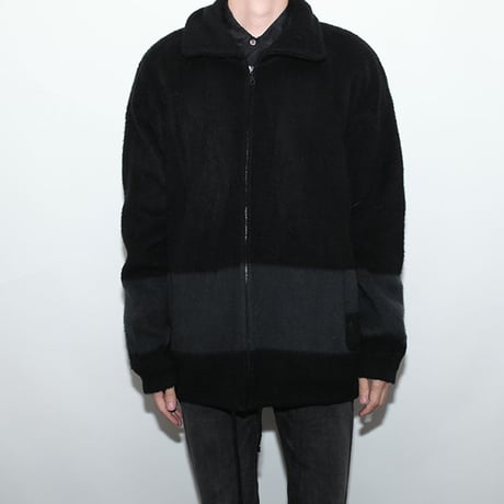 Alpaca Wool Zip Up Jacket