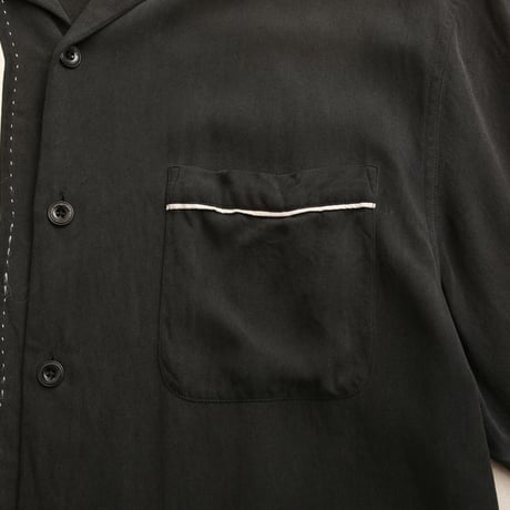 Nat Nast 50's Style Open Collar Silk S/S Shirt