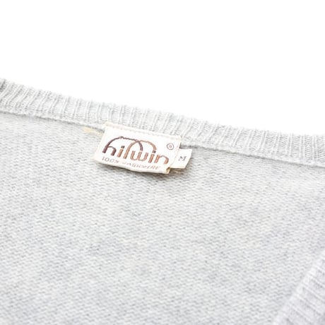 80's Hilwin Cashmere V-Neck Knit Sweater