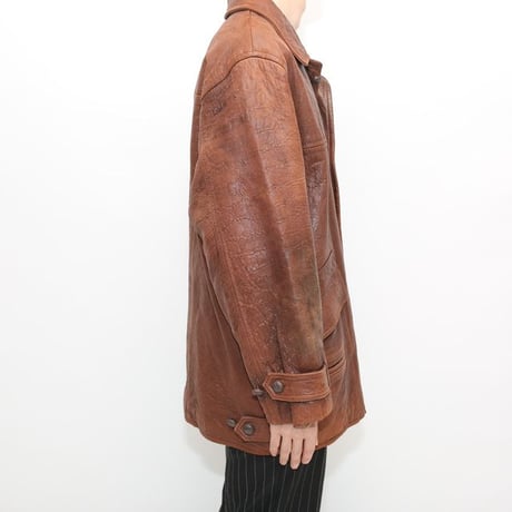 Brown Leather Jacket Wool Lining