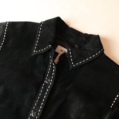 Black Suede Shirt Jacket