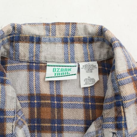 Plaid Print Flannel Shirt
