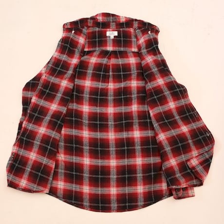 Ombre Check Flannel Shirt