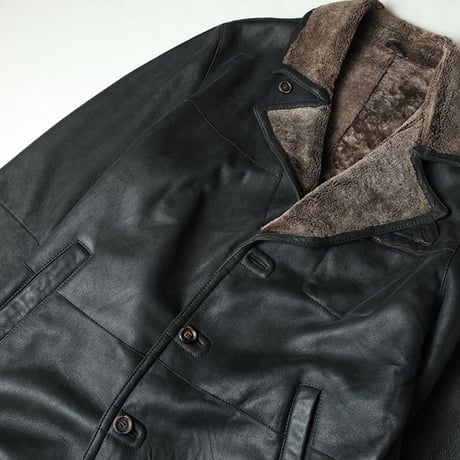 Black Mouton Coat