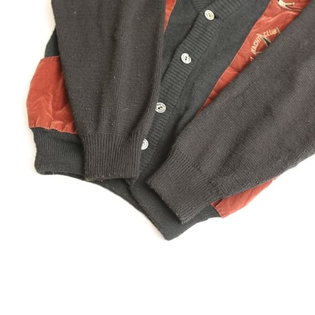 Knit × Velour Cardigan