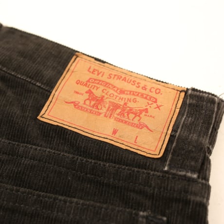 Levi's Black Corduroy Flared Pants Big E