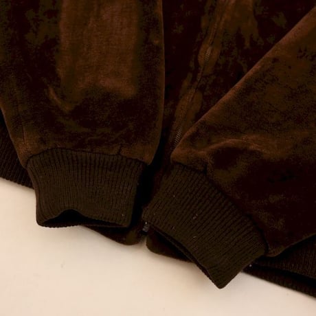 Euro Vintage Velour Bomber Jacket