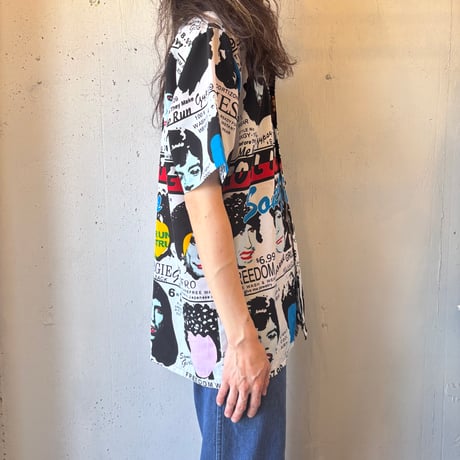 '02 The Rolling Stones "Some Girls" Open Collar S/S Shirt