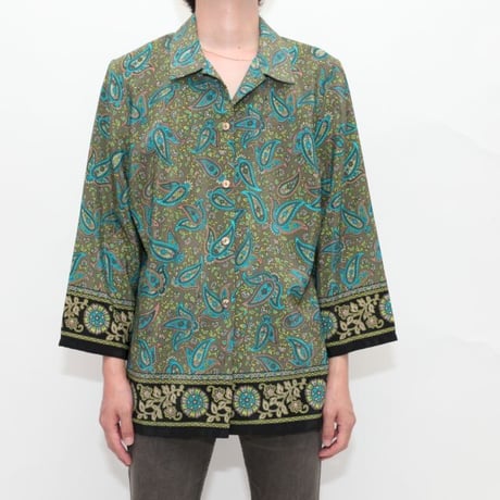 SAG HARBOR Paisley Pattern Shirt
