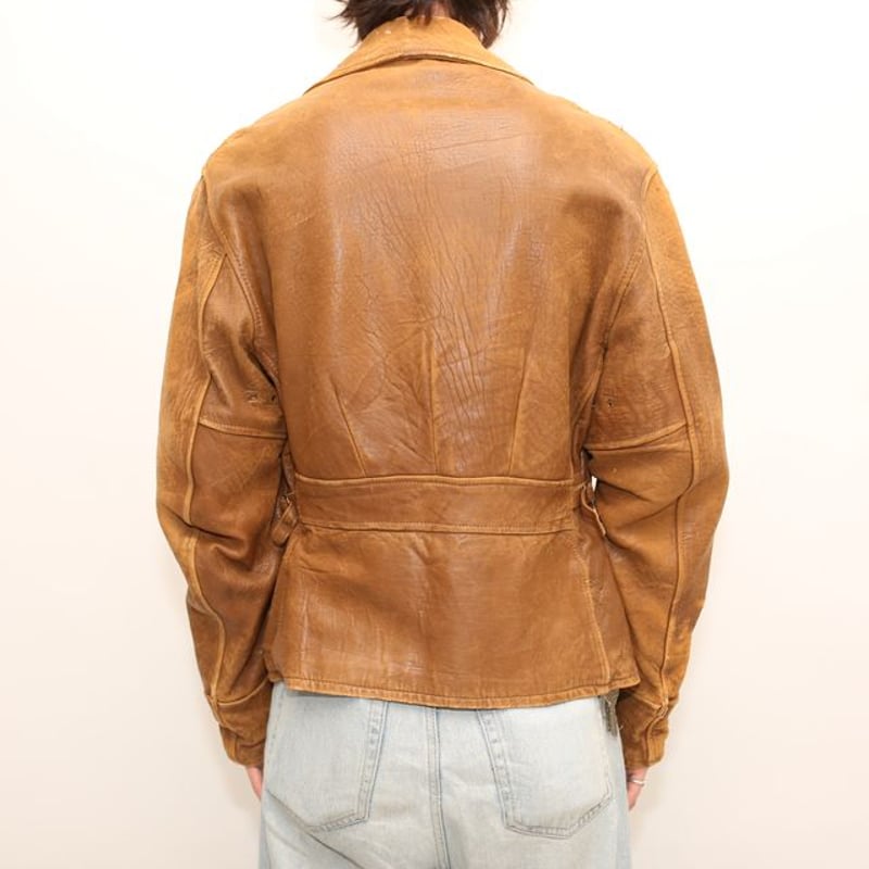 40s Mortorcycle Leather Sports Jacket | Strato