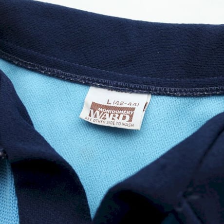 70's MONTGOMERY WARD Knit Polo Shirt
