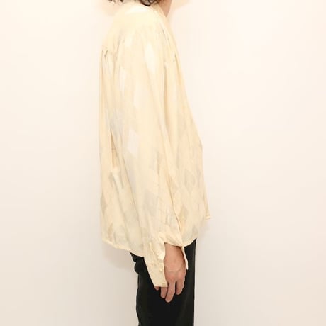 Argyle Pattern Silk Tops
