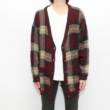 Vintage Acryl Knit Cardigan