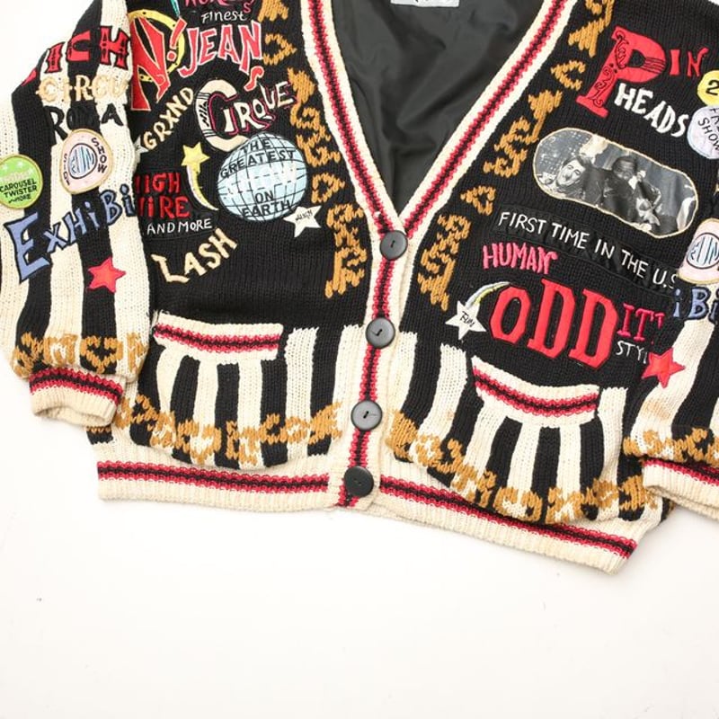 激レア　No! Jeans　ニットカーディガン　ボレロ　ヴィンテージ　レトロ 激レアNo! Jeansニットカーディガンボレロヴィンテージレトロ