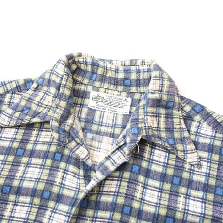 70's Print Flannel Plaid Shirt