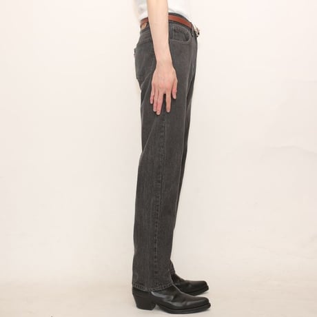 80s Levi's 501 "Yarn-dyed" Black Denim Pants