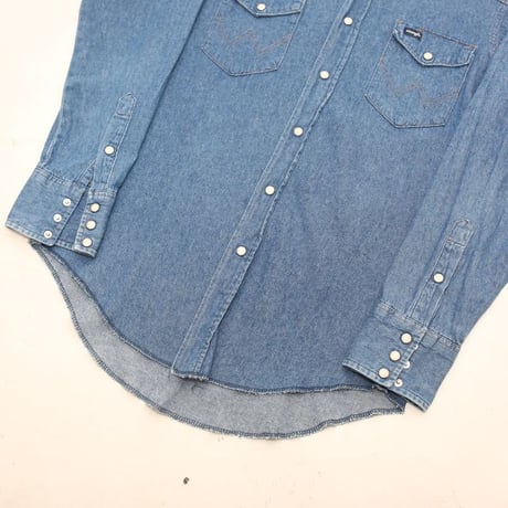 80s Wrangler Denim Western Shirt
