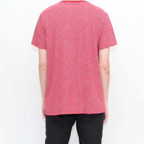 Red × White Border T-Shirt