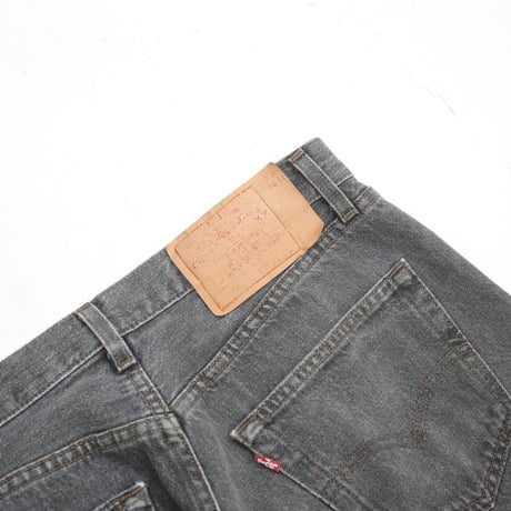 90s Levi's 501 "Yarn-dyed" Black Denim Pants