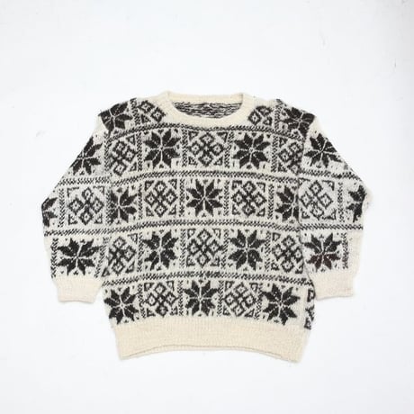 Nordic Pattern Knit Sweater
