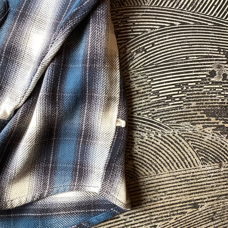 Ombre Plaid Cotton Heavy Flannel Shirt