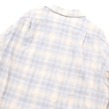 70's Pendleton Open Collared Check Wool L/S Shirt