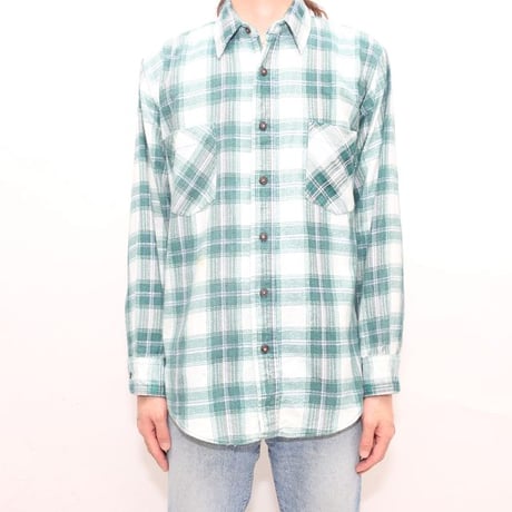 80's Print Flannel Plaid Shirt