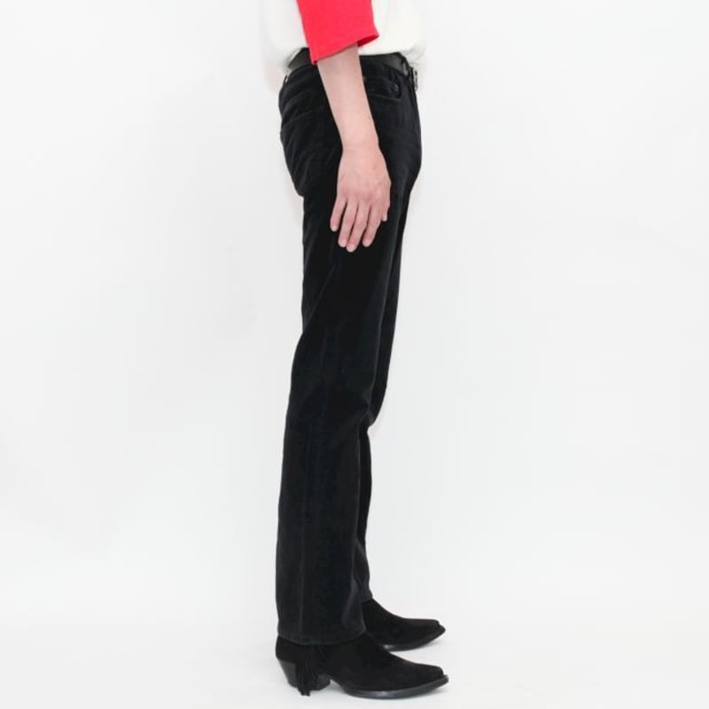 Dior Homme Black Velour Flared Pants 05A/W | St Dior Homme Black Velour Flared Pants 05A/W | St