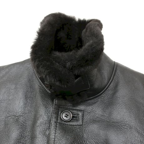 Vintage Black Mouton Coat
