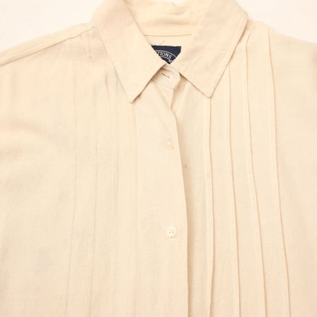 Silk L/S Shirt Pleats Design