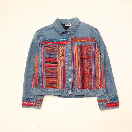 Chico's Design Embroidery Denim Jacket