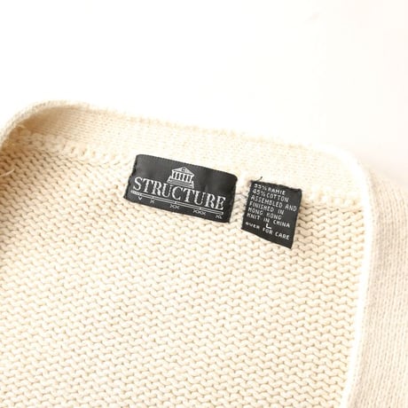 Argyle Ramie Cotton Cardigan