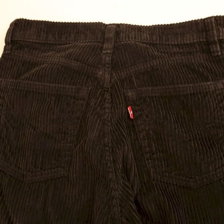 Levi's Black Corduroy Wide Flared Pants Big E