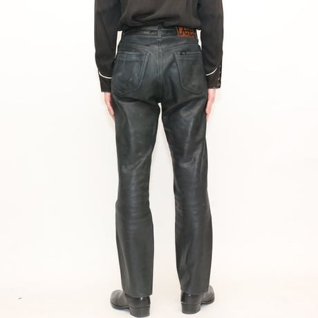 Lee Black Leather Pants Slim Fit