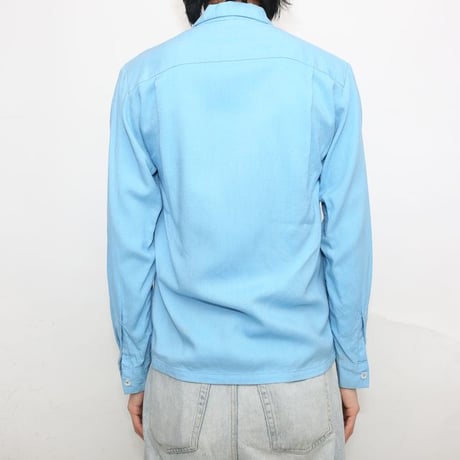 Da Vinci Open Collar Rayon Shirt