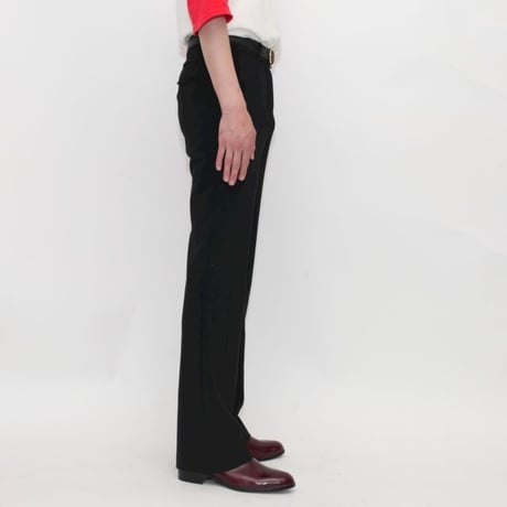 Black Flared Slacks Pants