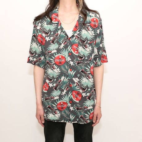 Rayon Aloha Shirt "Coca-Cola"