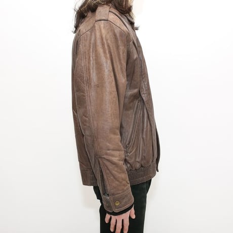 Vintage Brown Leather Jacket