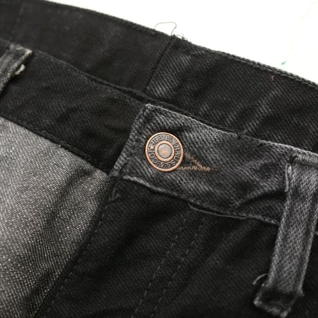 Levi's Patchwork Remake Black Denim Pants