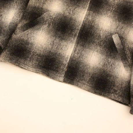 70's melton Ombre Check Jacket MADE IN USA