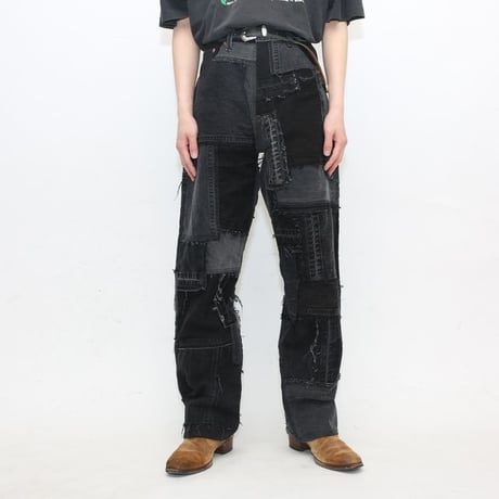Levi's Patchwork Remake Black Denim Pants
