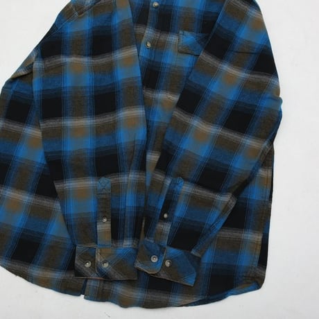 Ombre Check Flannel Shirt
